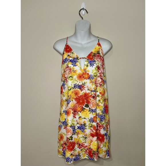 Forever 21 Strappy Floral Tunic Size L Large EUC!!! - Picture 2 of 5